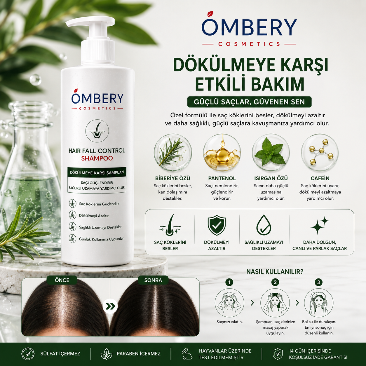 OMBERY™ Dökülmeye Karşı Bakım Şampuanı
