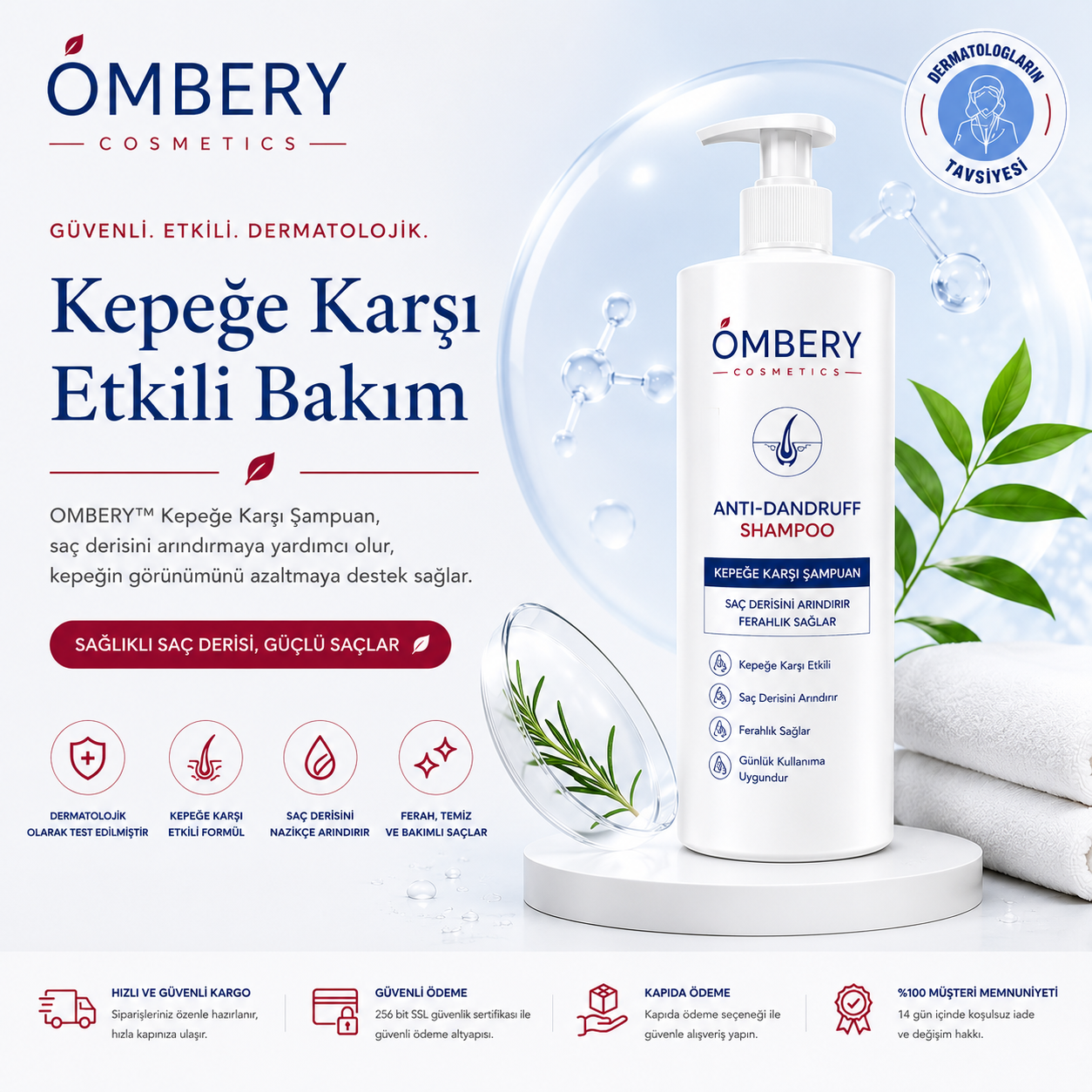 OMBERY™ Kepeğe Karşı Bakım Şampuanı