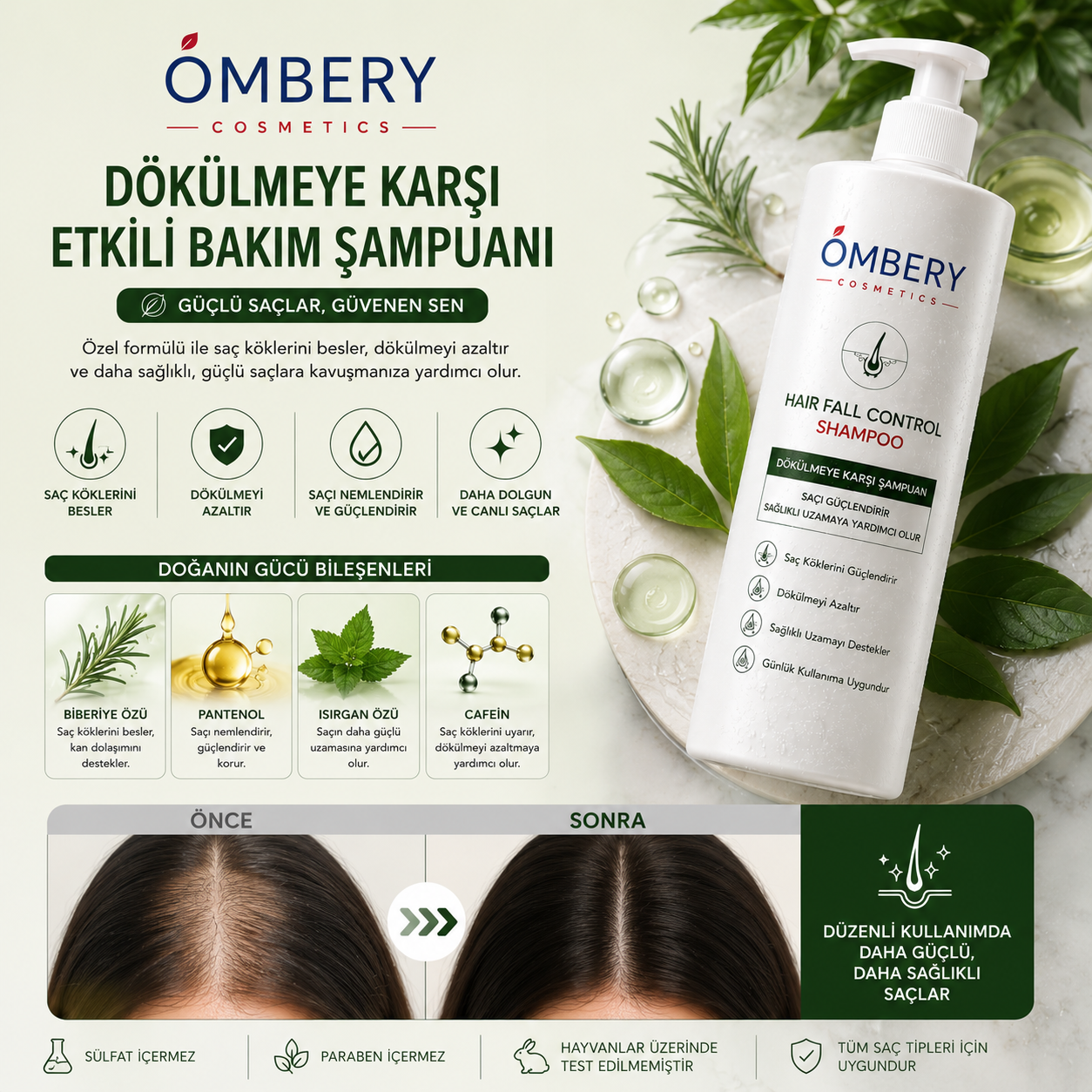 OMBERY™ Dökülmeye Karşı Bakım Şampuanı