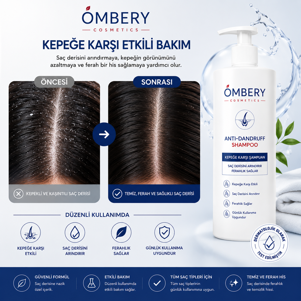 OMBERY™ Kepeğe Karşı Bakım Şampuanı