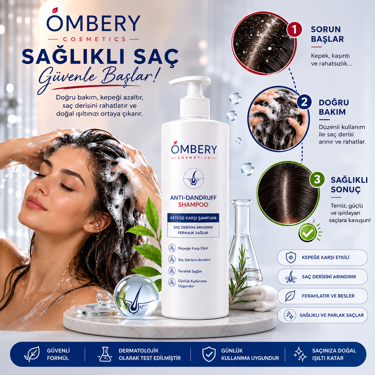 OMBERY™ Kepeğe Karşı Bakım Şampuanı